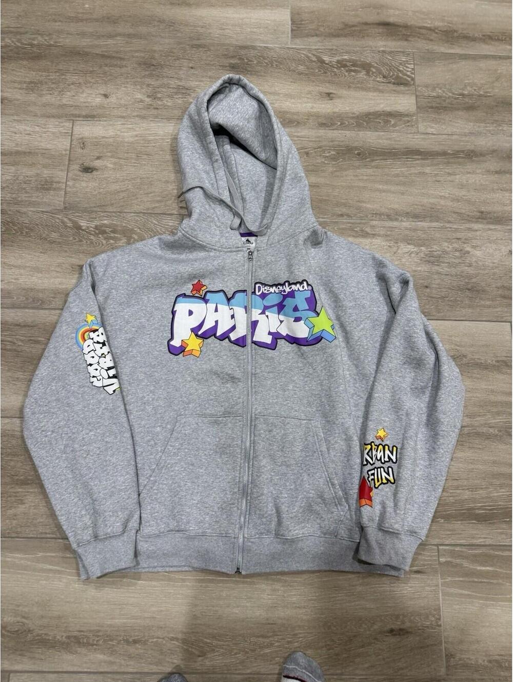 Disney Marvel  Jacket Full Zip-up Disneyland Paris Street Style Rare Size XXL